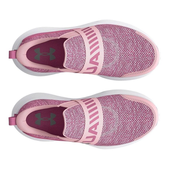 BRAND NEW youth girl under armour gps surge 3 slip-on pink shoes size 2Y & 7Y - Picture 2 of 8